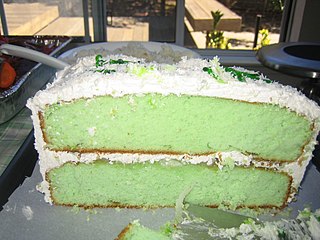 <span class="mw-page-title-main">Buko pandan cake</span> Filipino cake