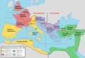 Roman Empire (27 BC-476 AD) in 293 AD.