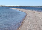 Sandön saaren hiekkariutta on tyypillinen esimerkki Salpausselän jatkeesta.