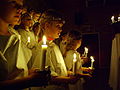 Swedish Sankta Lucia procession