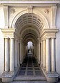 Architectural trompe-l'œil in the Palazzo Spada, Rome, by Francesco Borromini