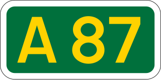 <span class="mw-page-title-main">A87 road</span> Major road through the Highland region of Scotland