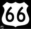 US 66 route marker