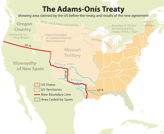 <span class="mw-page-title-main">Adams–Onís Treaty</span> Treaty ceding Spanish Florida to the U.S. (1819)