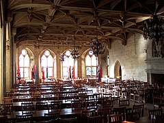 La salle de cantine de l'Atlantic College.