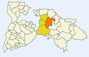 Poziția Buchenbach pe harta districtului Breisgau-Hochschwarzwald