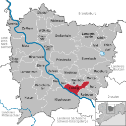 Coswig – Mappa