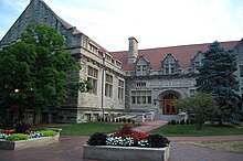 An exterior shot of Franklin Hall