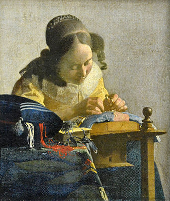 La Dentellière, Johannes Vermeer, 1669-1670.