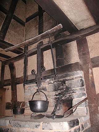 <span class="mw-page-title-main">Hearth</span> Place for a fire to heat the home and to cook food, usually of masonry