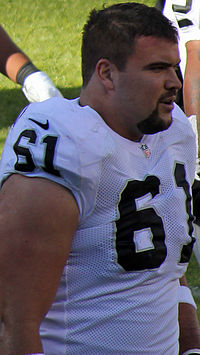 Wisniewski playing for the Raiders in 2014. Stefen Wisniewski.JPG