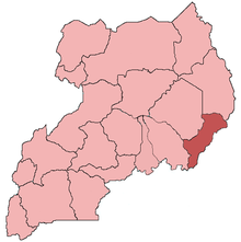 Location of the archdiocese within Uganda