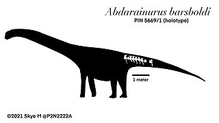 <i>Abdarainurus</i> Extinct dinosaur genus