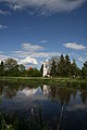 Die Riedkapelle vom Benninger Ried aus gesehen