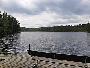 Björatjärnen i Ovanåkers kommun.