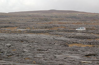 The Burren glaciated karst landscape region or alvar in northwest County Clare, Ireland