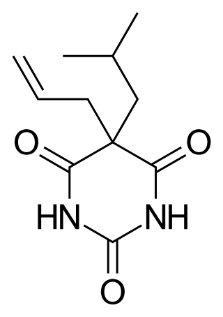 <span class="mw-page-title-main">Butalbital</span> Barbiturate drug used for headaches