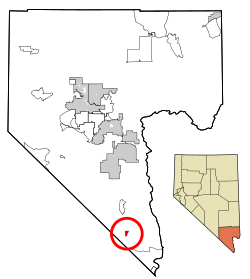 Location of Cal-Nev-Ari in Clark County, Nevada