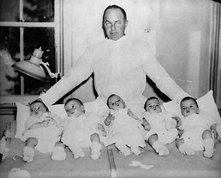 <span class="mw-page-title-main">Dionne quintuplets</span> Canadian quintuplets, the first known to have survived infancy