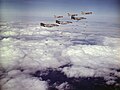 A-7Cs dropping bombs over Vietnam