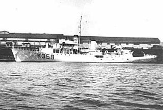 HMCS <i>Asbestos</i> Modified Flower-class corvette