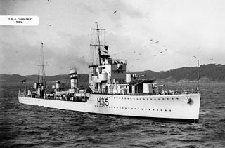 HMS <i>Hunter</i> (H35) 1936 H-class destroyer