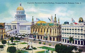 Habana - Capitolio Nacional, Centro Gallego, Parque Central.jpg