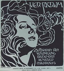 Ver Sacrum illustration by Koloman Moser (1899)