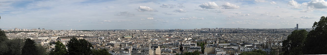 Uitzicht over Parijs vanaf Montmartre