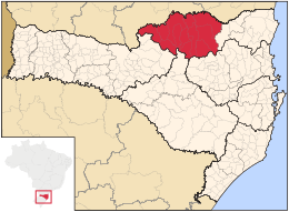 Canoinhas – Mappa