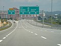 Newer expressways are relatively empty, such as Kajang Dispersal Link Expressway near Bandar Sungai Long, Kajang, Selangor.