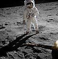 Image 31Astronaut Buzz Aldrin had a personal Communion service when he first arrived on the surface of the Moon. (from Space exploration)