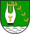 Wappen von Hochscheid, Leier als Heiligenattribut