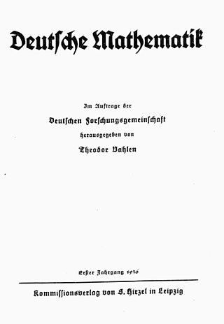 <i>Deutsche Mathematik</i> Academic journal