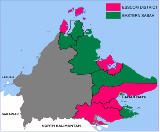 <span class="mw-page-title-main">Eastern Sabah Security Command</span> Malaysian maritime security area