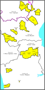 Mappa della diocesi