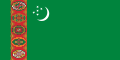 Flag of Turkmenistan used by Turkmenistani individual athletes in the medal ceremonies of the 1992 Barcelona Games