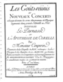 Titelblatt von Les Goûts réunis, 1724