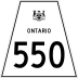 Highway 550 marker