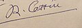 René Cassin aláírása