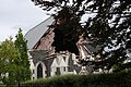 Rose Historic Chapel, showing significant damaged from the 2011 Christchurch earthquake.