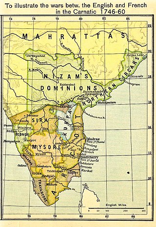 <span class="mw-page-title-main">Siege of Trichinopoly (1743)</span> 1743 siege and capture of Trichinopoly by Nizam of Hyderabad