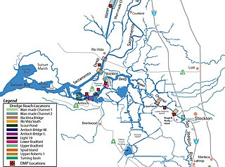 Stockton Deepwater Shipping Channel Deepwater water channel in the United States