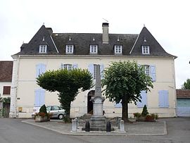 The town hall and school