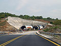 Construction of a tunnel on road to Serres (The tunnel has already been constructed)