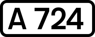 <span class="mw-page-title-main">A724 road</span> Road in Scotland