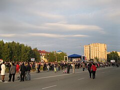 Площадь Победы в День Города