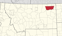 Location in Montana