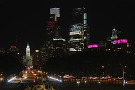 From the northwest at the Philadelphia Museum of Art, 2017