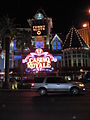 Front of casino at night